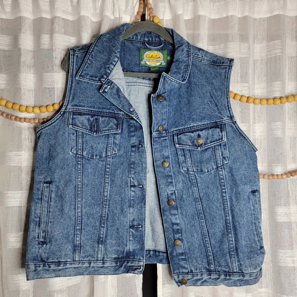 Cabelas Denim Vest